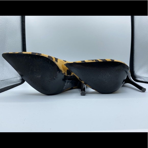 Aldo faux Fur Animal Print Heels - Picture 7 of 8